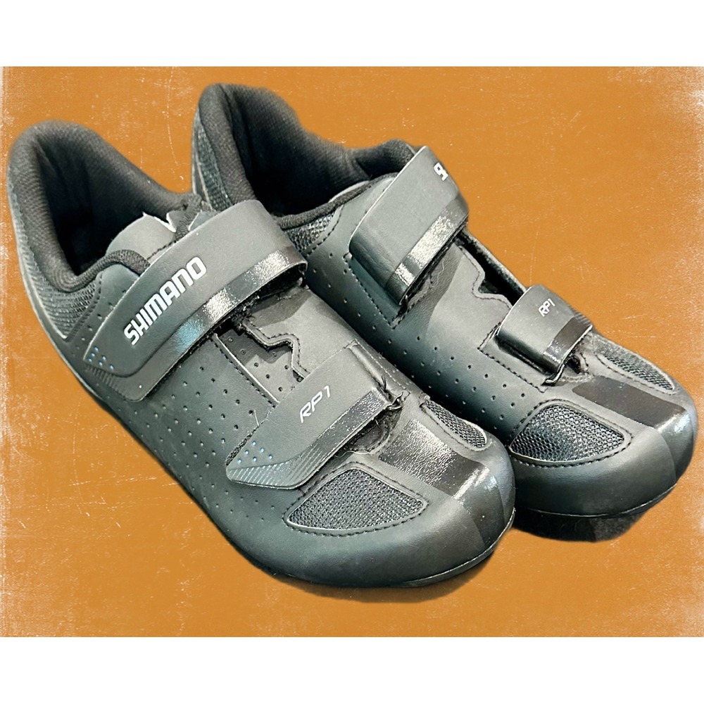 Shimano RP1 SH-RP100-S Black Road Cycling Shoes Mens 8.9 EU 43 SPD SPD-SL Cleats